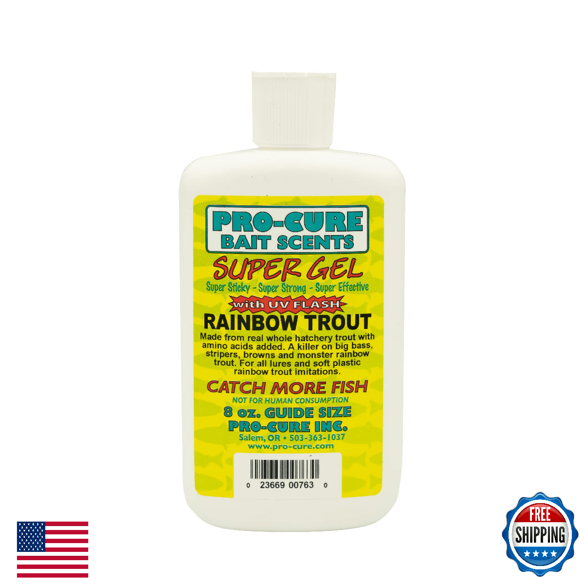 Pro-Cure Rainbow Trout Super Gel 8oz - Ultimate Scent for Bass & Trout - Image 1