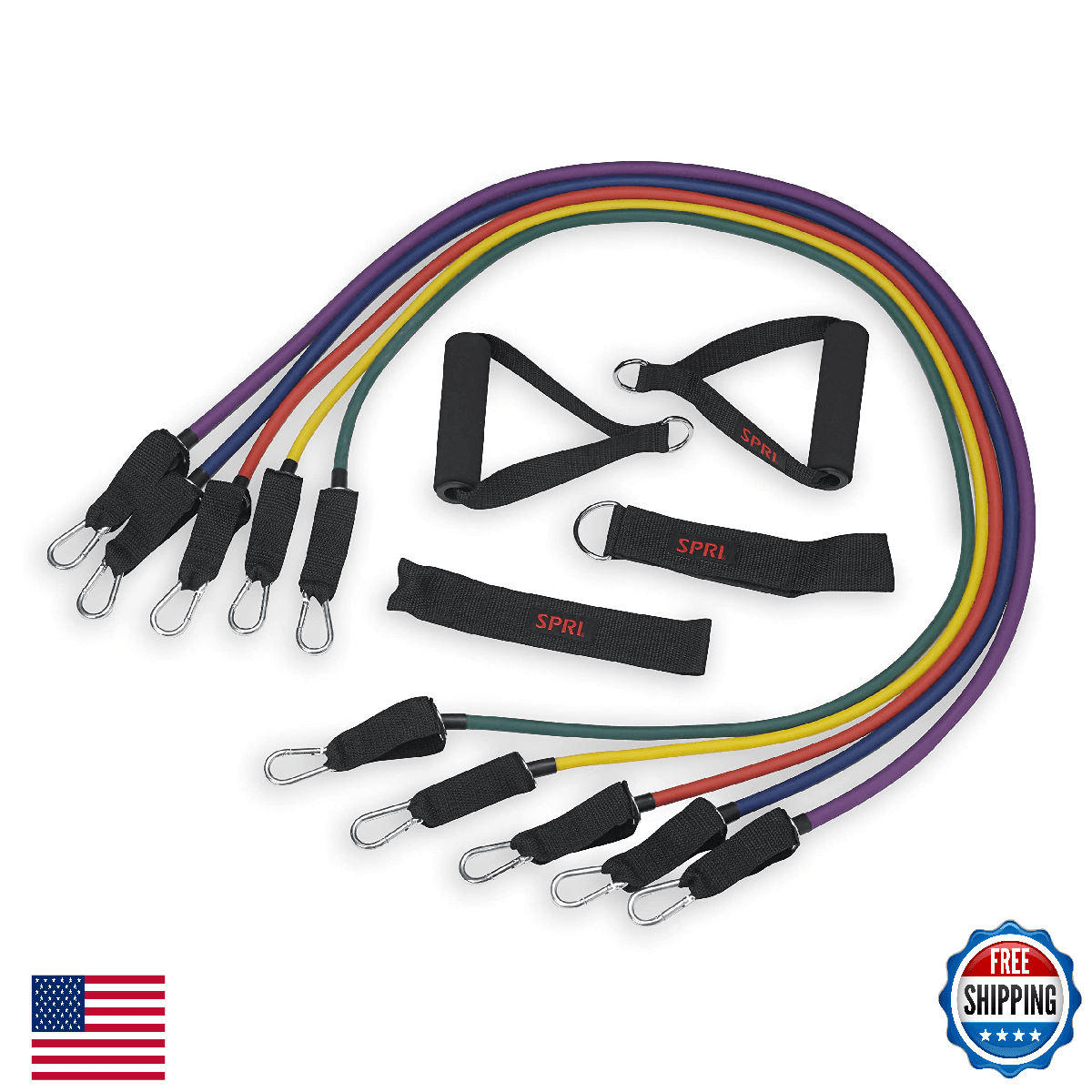 SPRI Resistance Band Kit - Interchangeable Tubes for Full Body Workout - Image 1