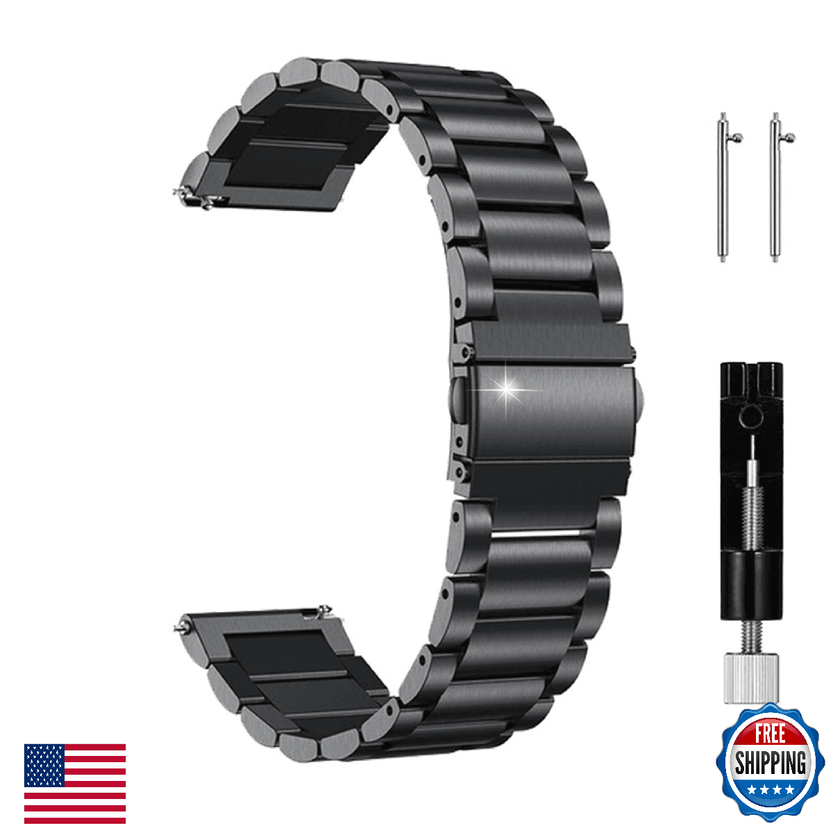 JUSUTEK 2025 Universal Titanium alloy Watch Band 16/18/20/22mm Metal Watchband Q - Image 1