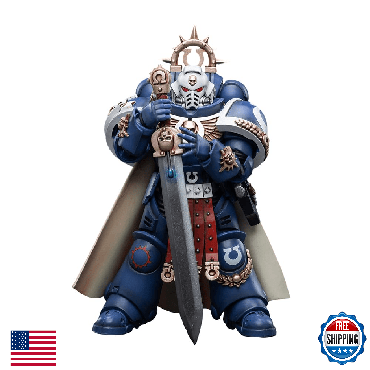 JOYTOY Warhammer 40K 1/18 Ultramarines Primaris Captain Action Figure - Image 1