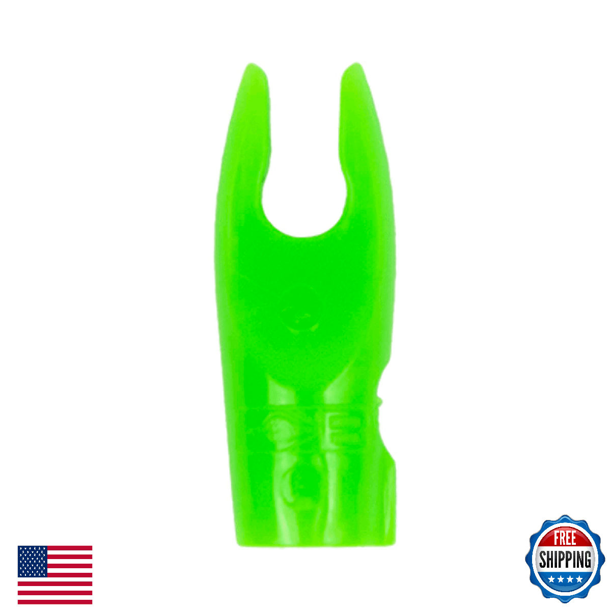 Bohning Blazer Pin Nock Neon Green Standard - 12 Pack - Image 1
