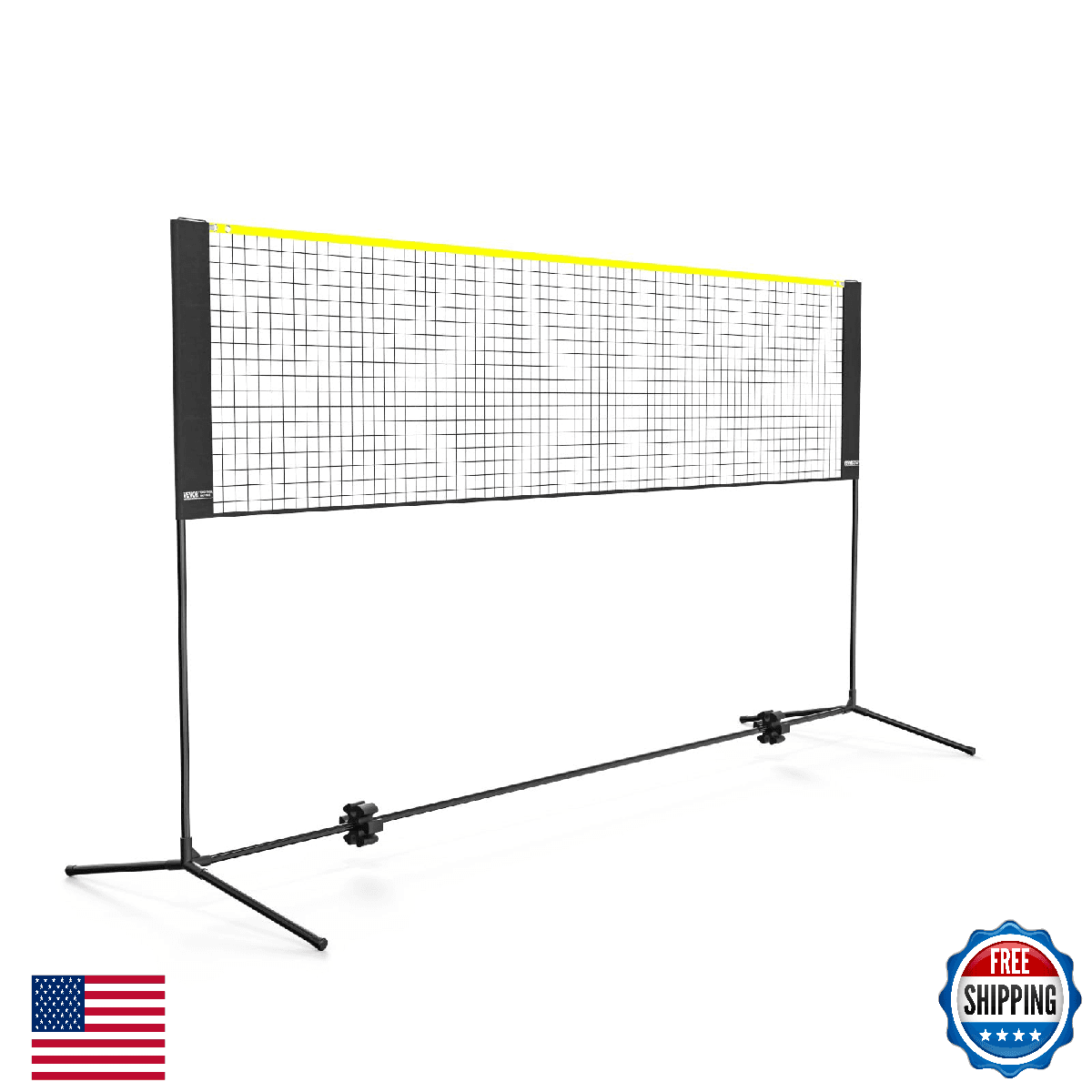 VEVOR Height Adjustable Portable Badminton Volleyball Tennis Pickleball Net 10ft - Image 1