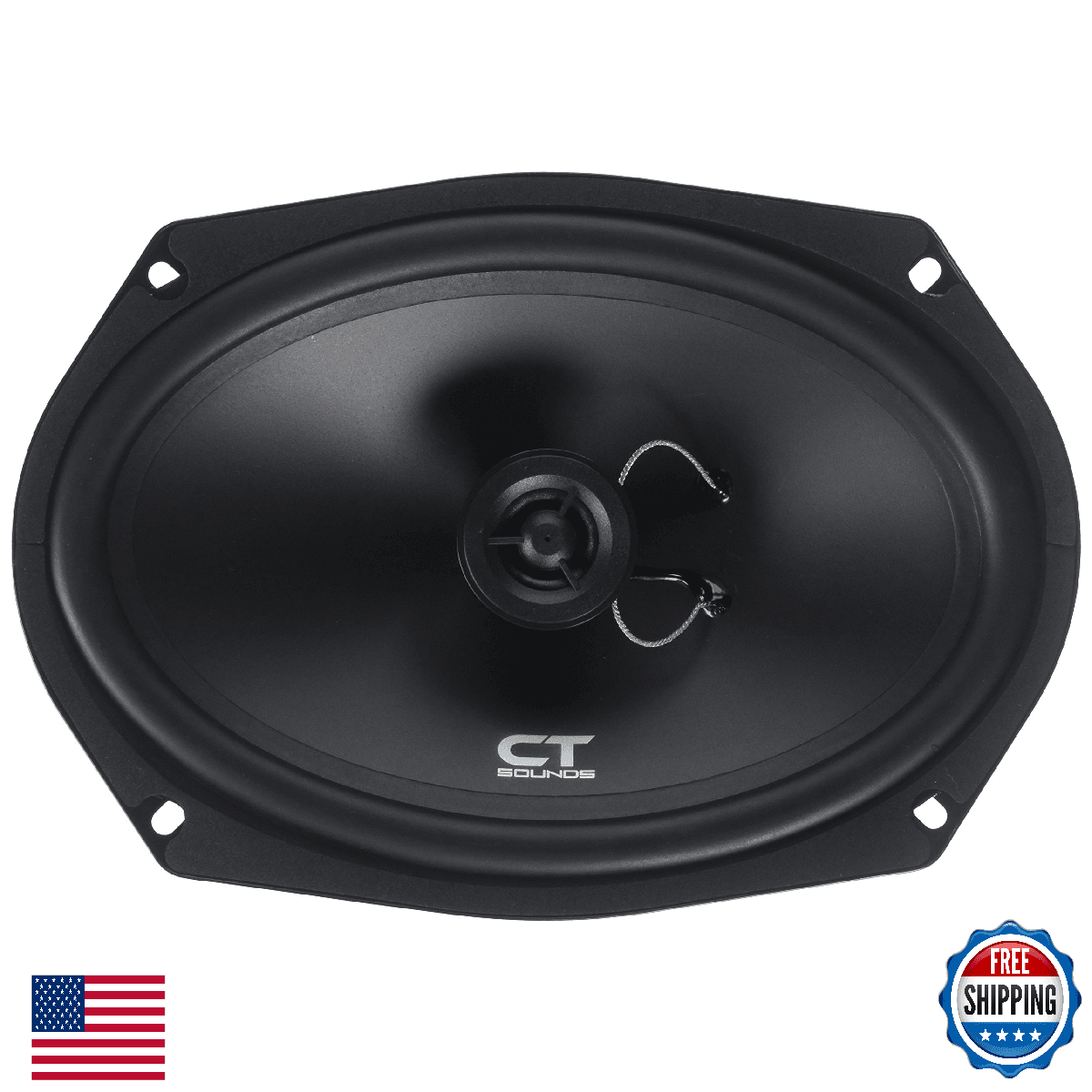 CT Sounds Bio 6x9 Speaker System Black - Image 1