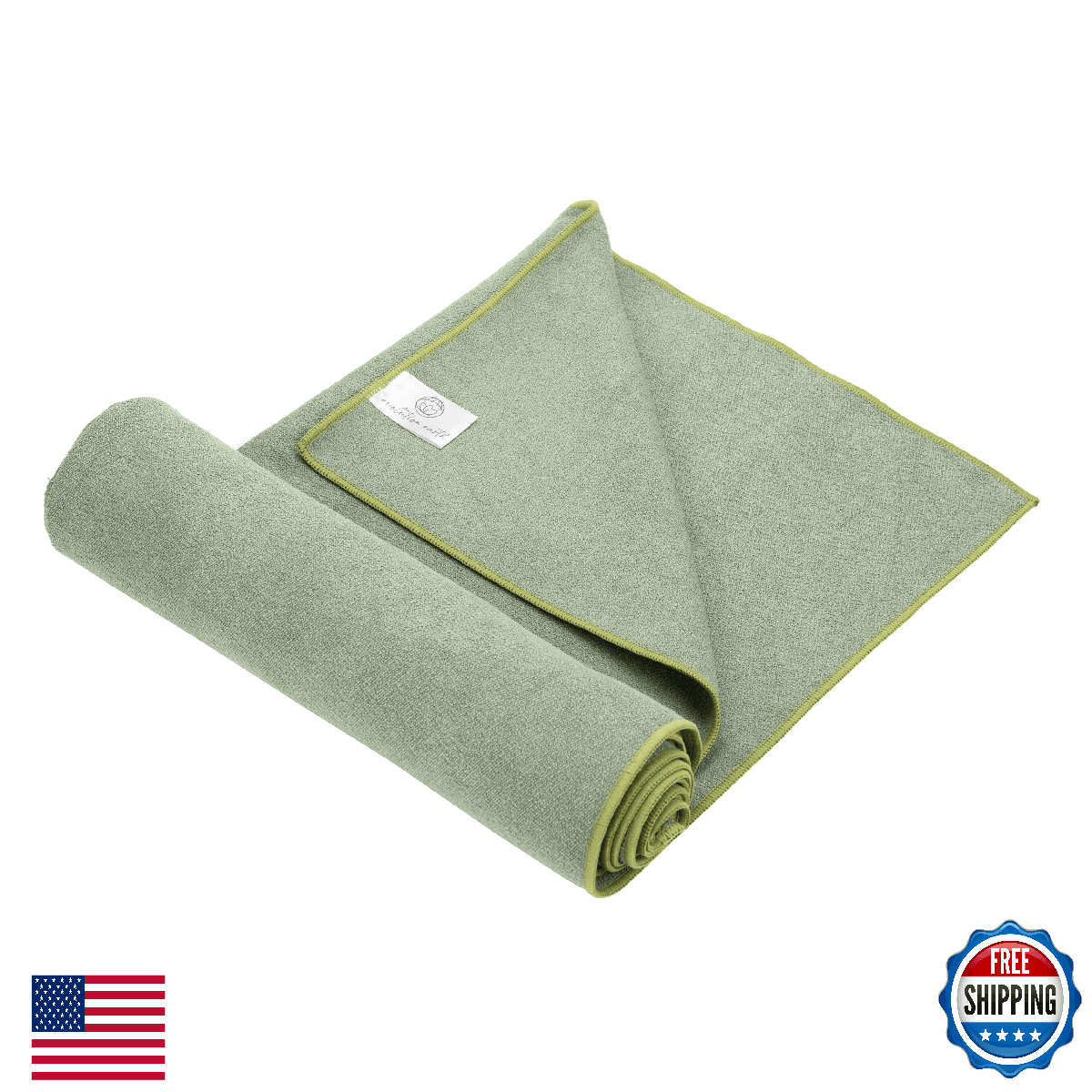 Evolution Earth Yoga Mat Towel Double Sided Microfiber Non-Slip Absorbent - Image 1
