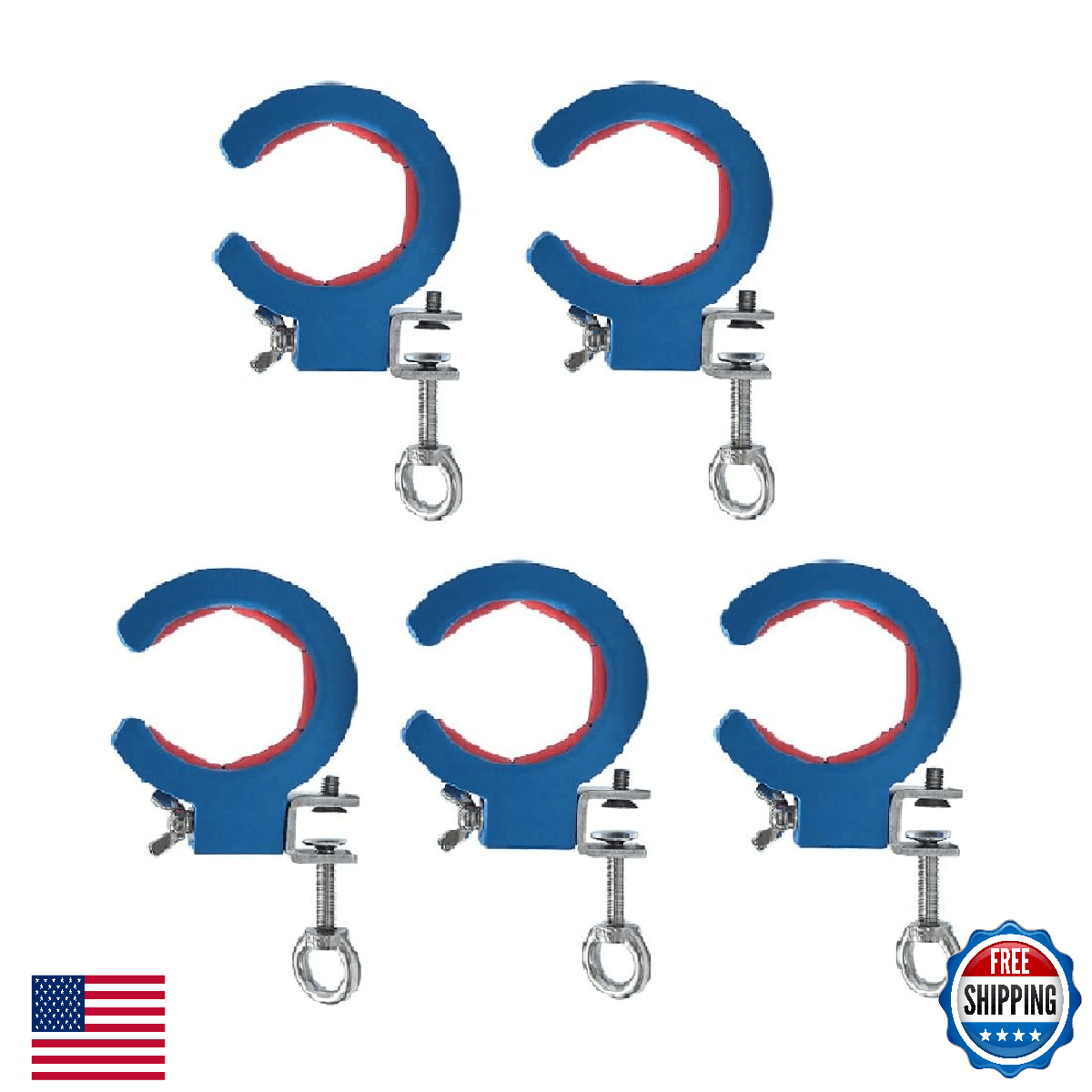 5pcs Blue Cable Wire Threading Tool Cable Tray Roller Threading Wire Pulling Pul - Image 1