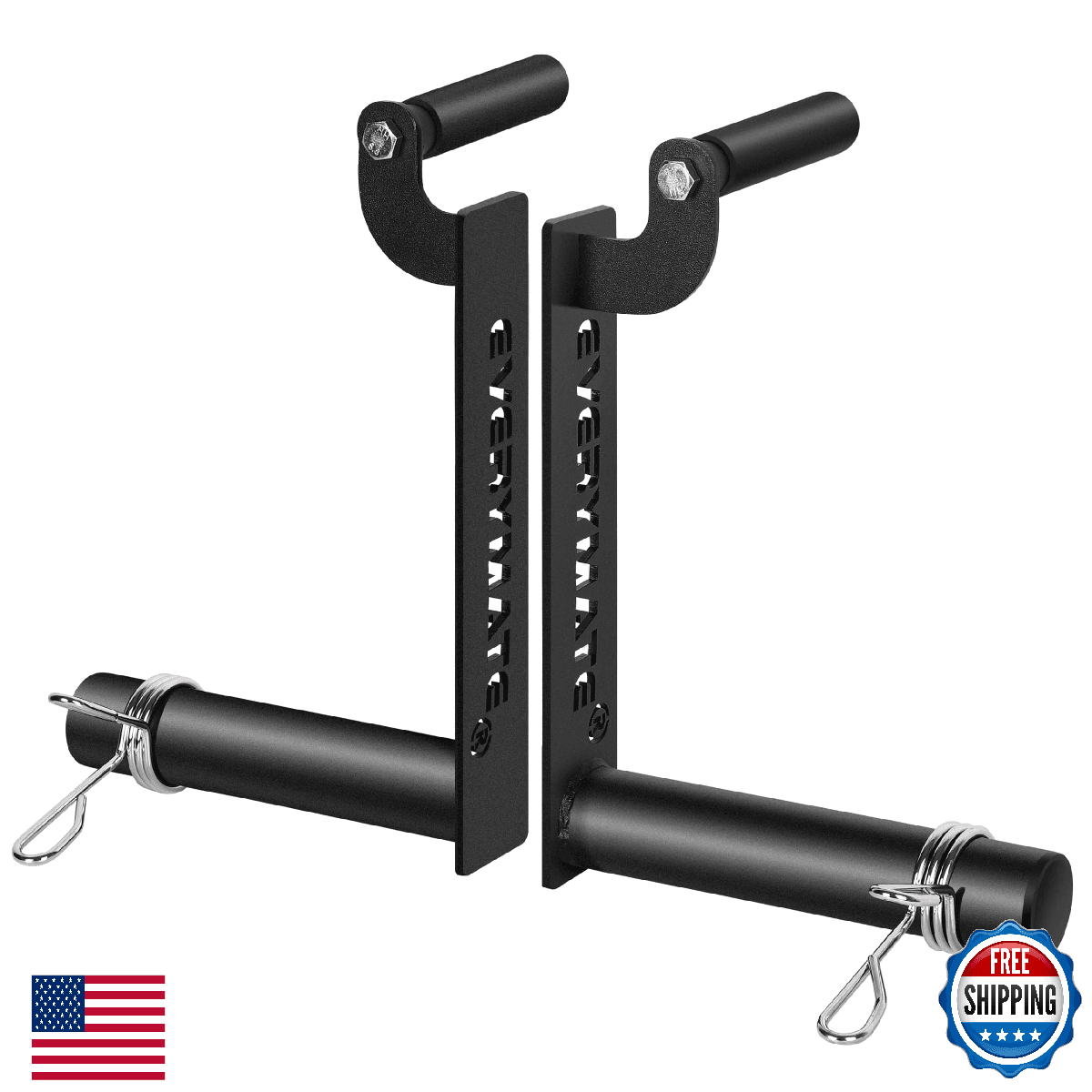 EVERYMATE Farmers Carry Handles Farmer Walk Handles Set of 2 Comfortable Grip Ha - Image 1