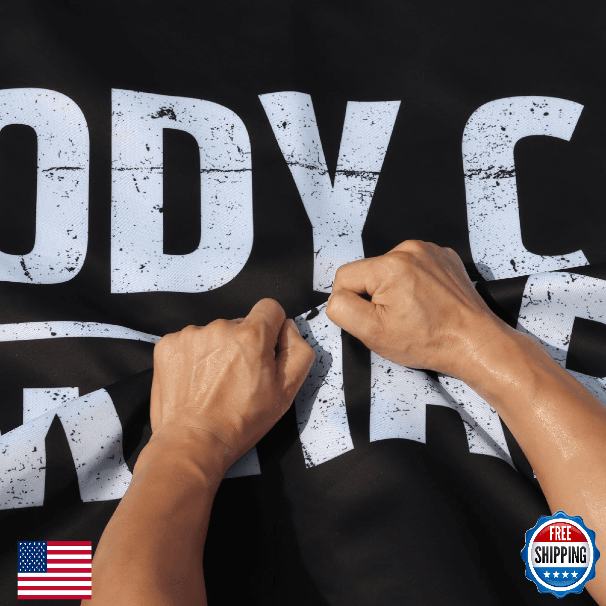 Anley Rip-Proof Double Sided 3x5 Ft "Nobody Cares Work Harder" Flag - 3-Ply Vivi - Image 1