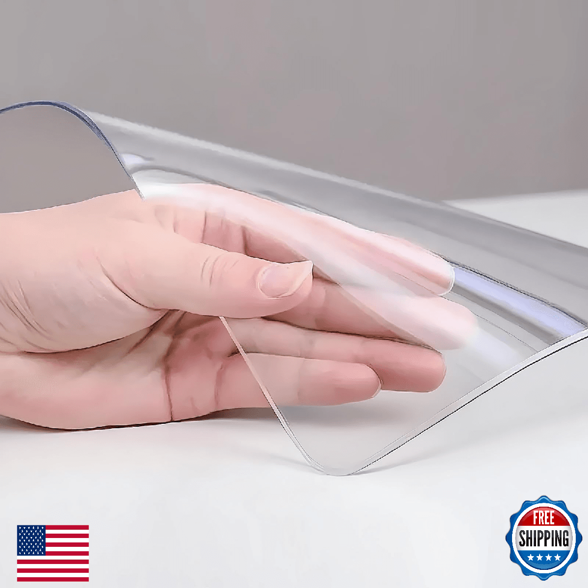 ProsperJoyChant Clear Table Protector 24 x 36 Inch, 1.4mm Thick Waterproof PVC P - Image 1