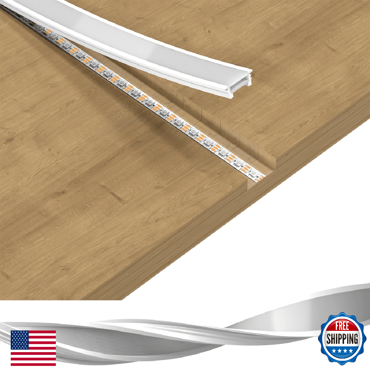 BTF-LIGHTING Silicone LED Channel System 32.8Ft Flexible Milky White Cover DIY S - Image 1