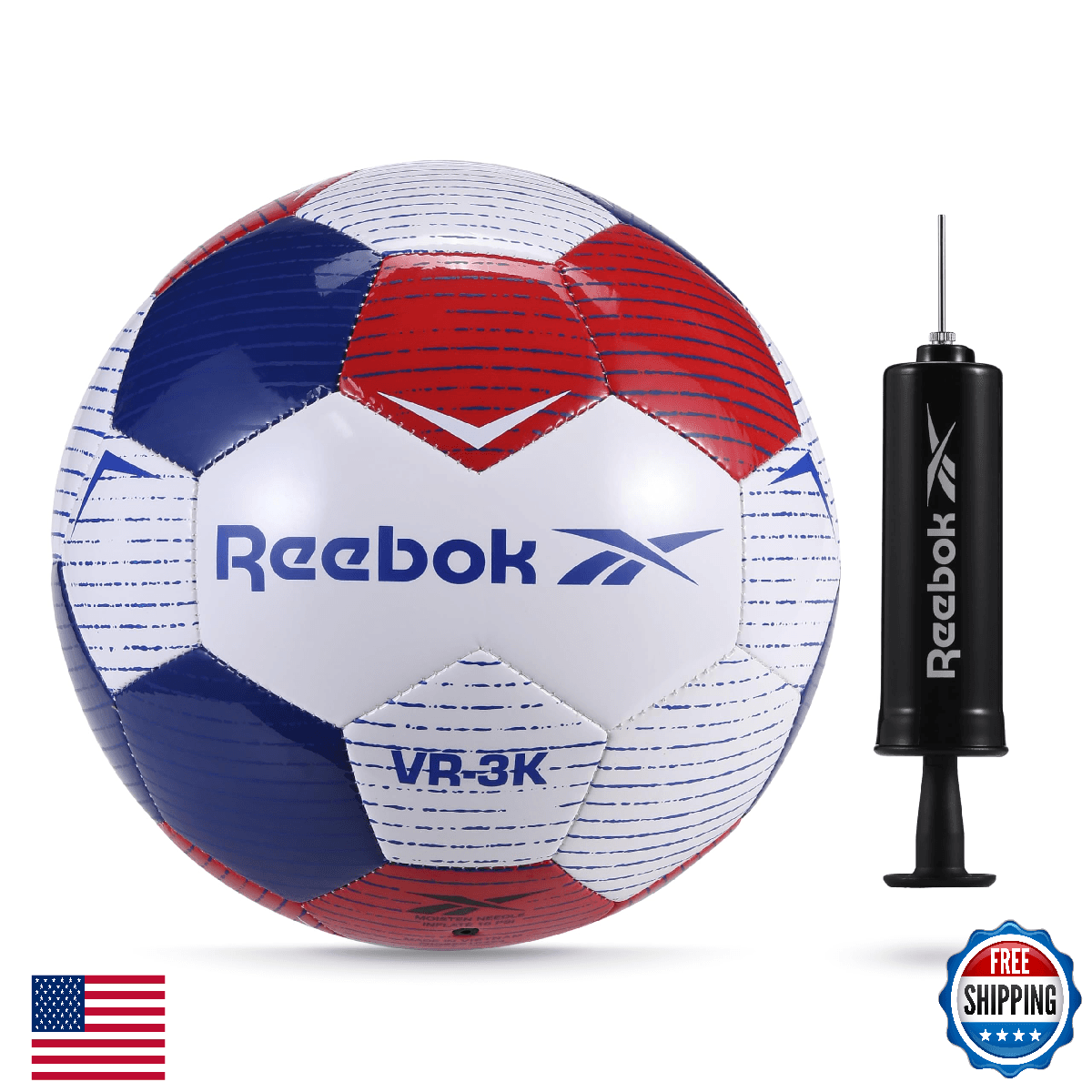 Reebok Recreational Soccer Ball TPU Composite Leather, Soft Touch - Image 1
