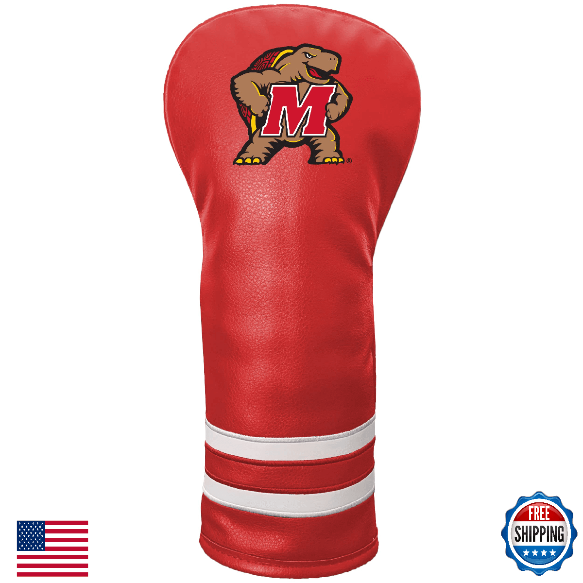 Team Golf NCAA Maryland Vintage Fairway Headcover - Fits All Fairway/Hybrid/Util - Image 1