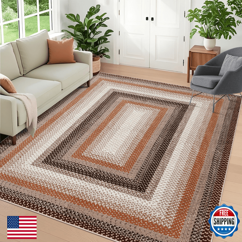 Garvee Printed Rug Not Woven 10X13 Area Rug For Living Room Large Washable Rug - Image 1