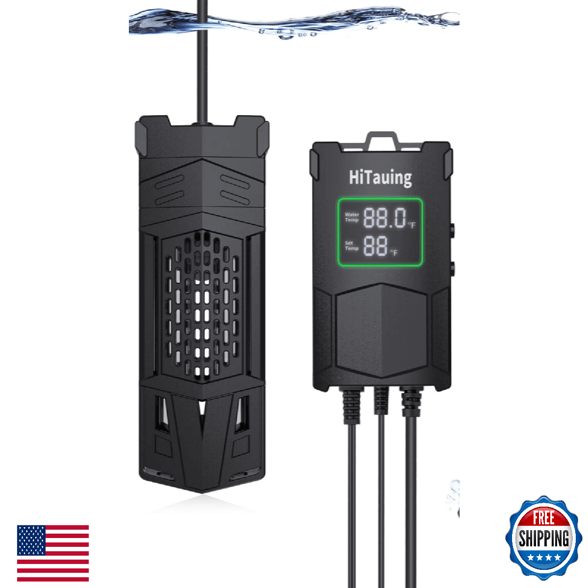 HiTauing Aquarium Heater Upgrade AP01 300W 500W 800W 1000W Fish Tank Heater Inte - Image 1