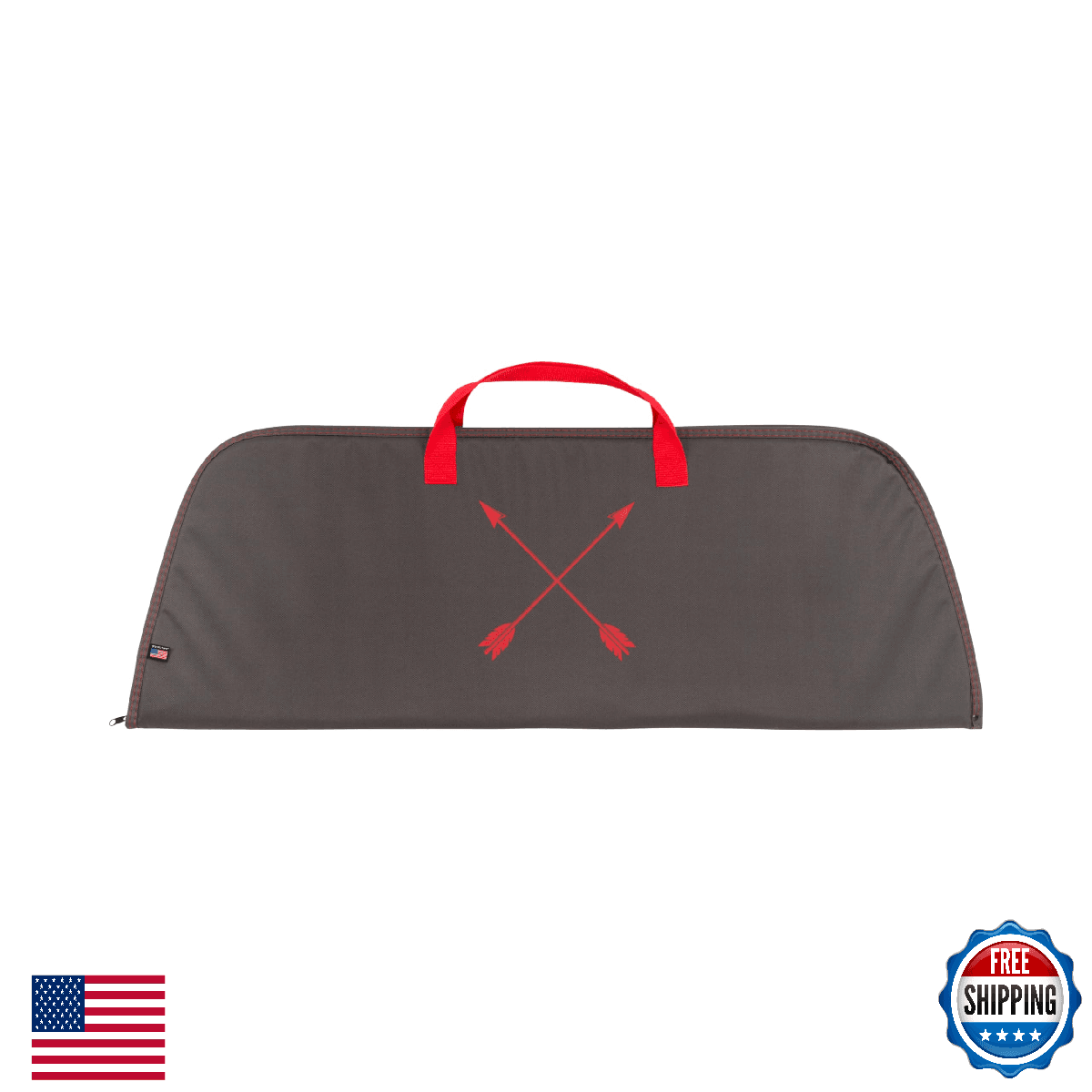 Titan Recurve & Compound Youth Bow Case 38in Gray Red - Archery Equipment - Image 1