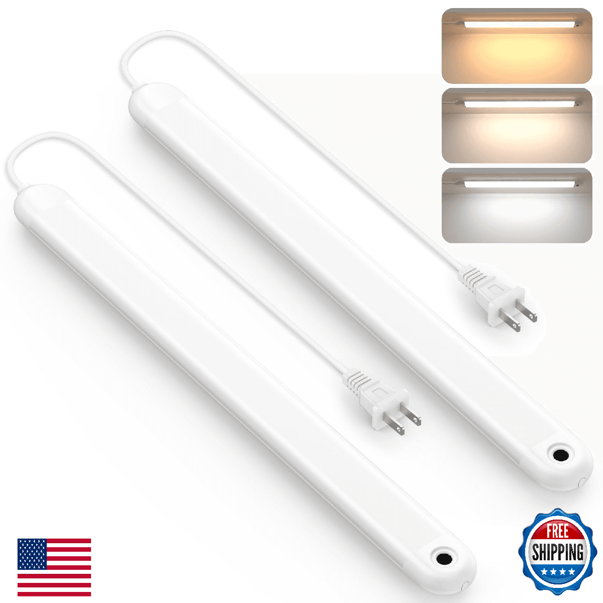MYPLUS Under Cabinet Lights with Hand Wave Sensor, 5 Color Temps and Dimmable Pl - Image 1
