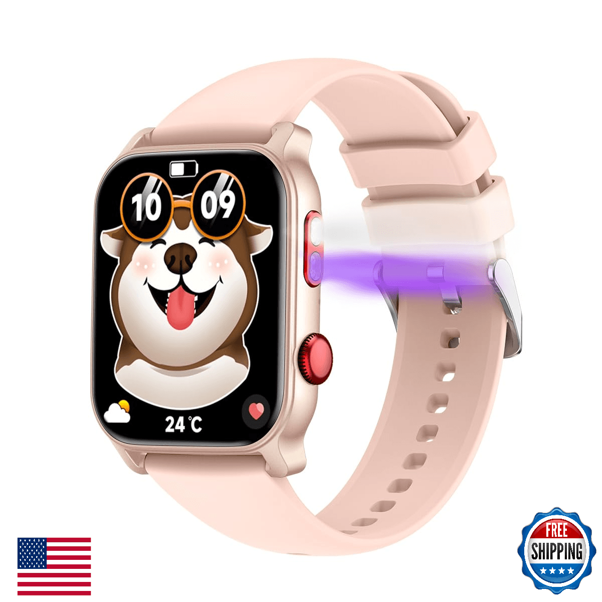 QTLLBT Smart Watch for Men Women, 1.83 inch Screen Compatible iOS Android IP68 W - Image 1