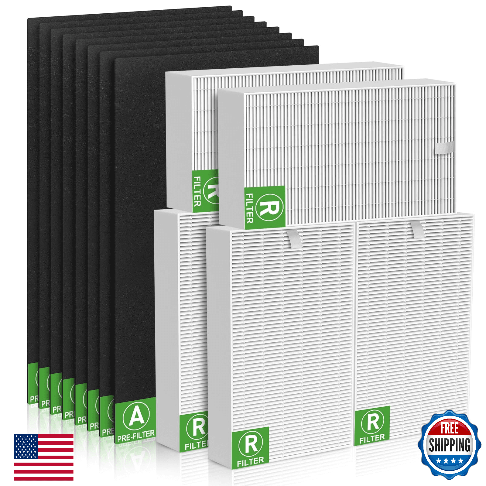XBGG 6-Pack HEPA Filter Replacement for Honeywell HPA300 Air Purifier - Image 1