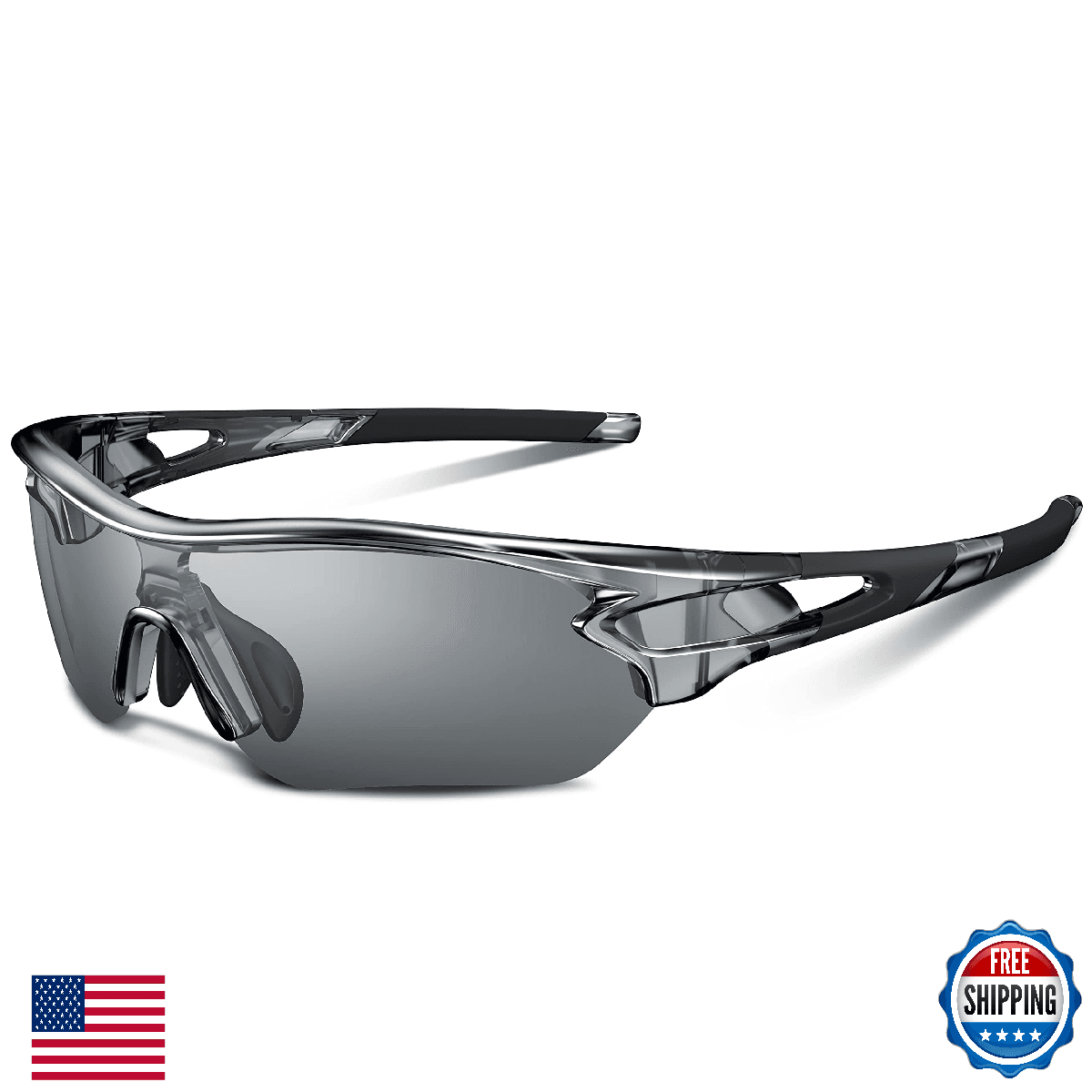 BEACOOL Polarized Sports Sunglasses Men Women Youth Baseball Cycling Running UV4 - Image 1
