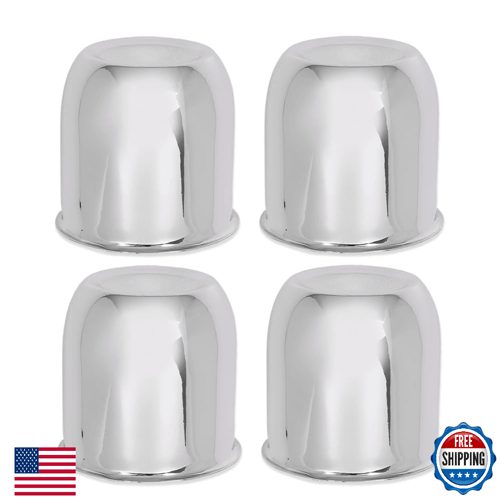 GRAND ORANGE 4PCS Chrome Wheel Center Cap 3 1/4" 3.25" Trailer Rims - Image 1