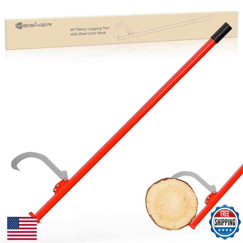 Yesker 60 Cant Hook For Log Roller Logging Tools W Adjustable Steel Cant Hooks - Image 1