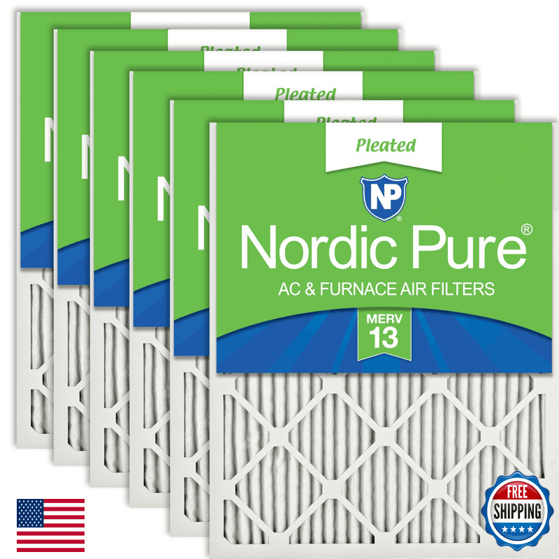 Nordic Pure 14X30X1 Actual Size 13 15/16 X 29 15/16 X 3/4 Pleated Merv 13 Air - Image 1