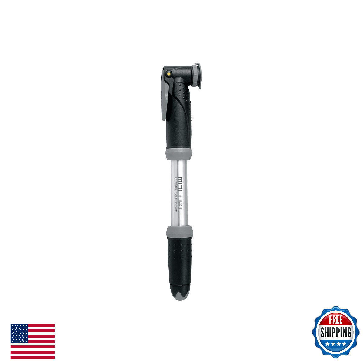 Topeak Mini Dual Bike Pump - Dual Action Hand Pump for Road, Hybrid & MTB - Image 1