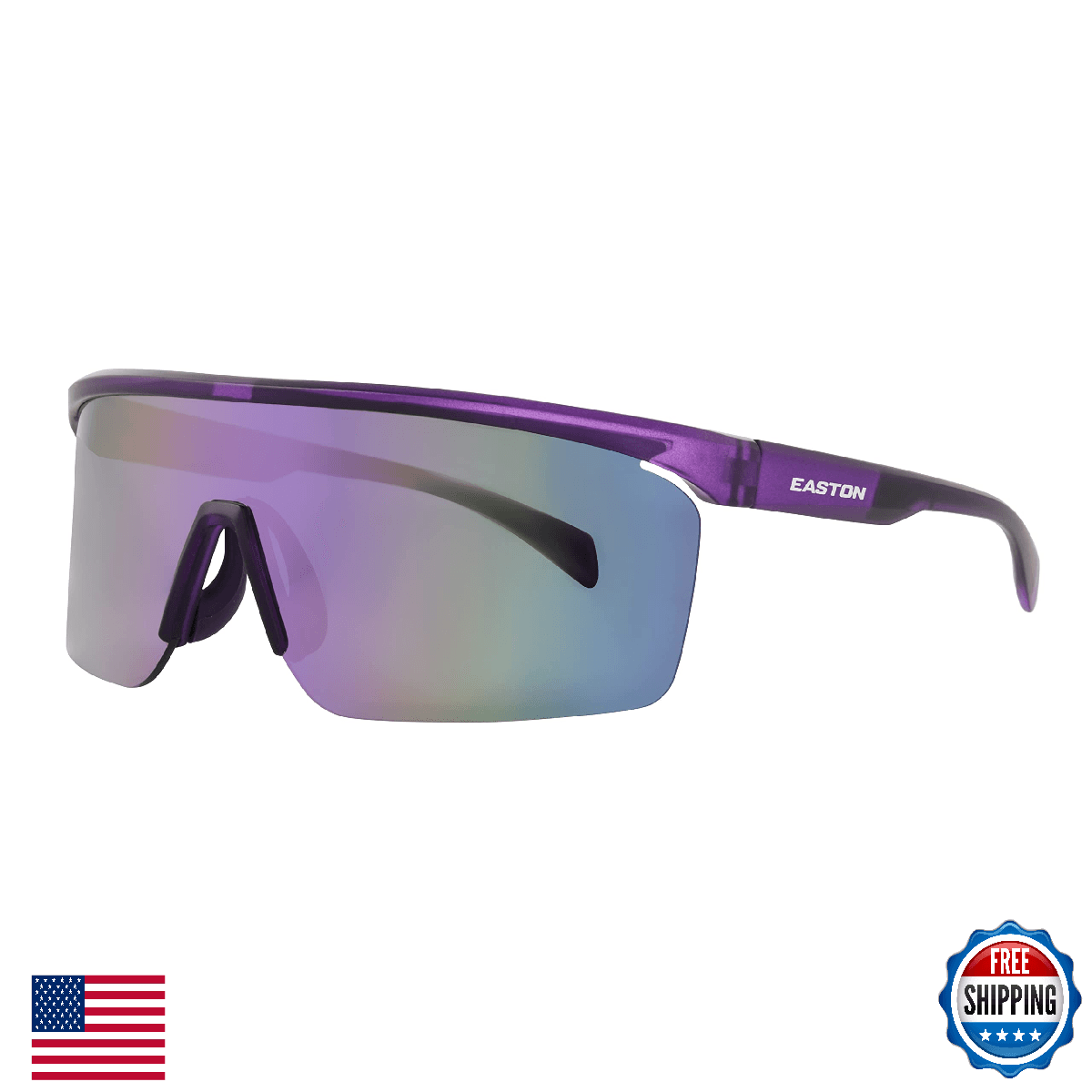 Easton Women's Fundamental Shield Sports Sunglasses, Purple, 128mm - Image 1