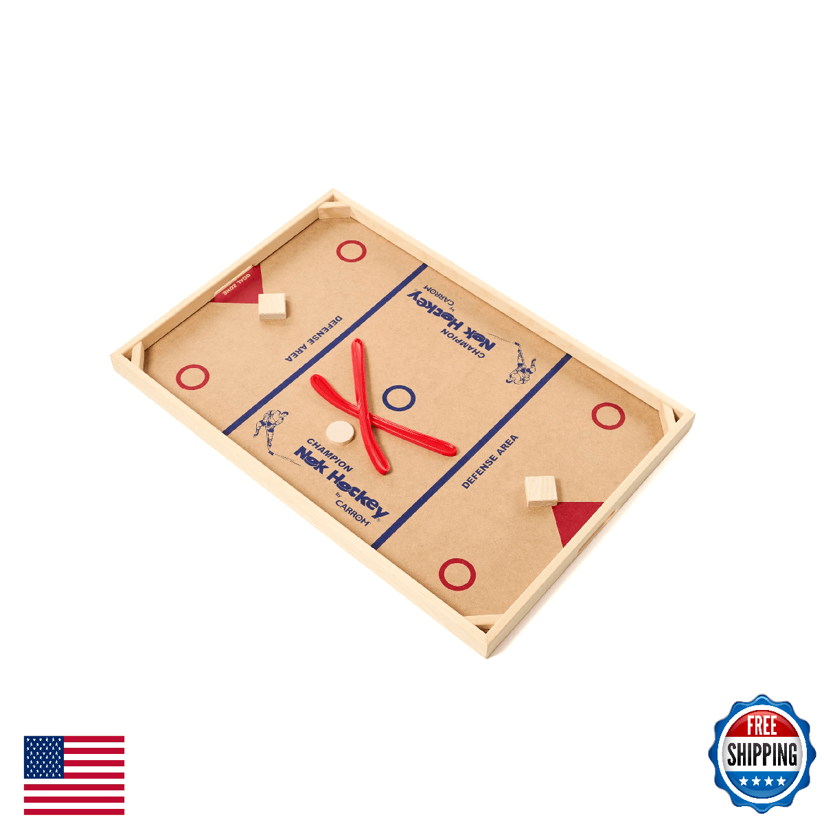 Carrom Champion Nok Hockey Game (Standard Size) — Wooden Board Games for Adults - Image 1