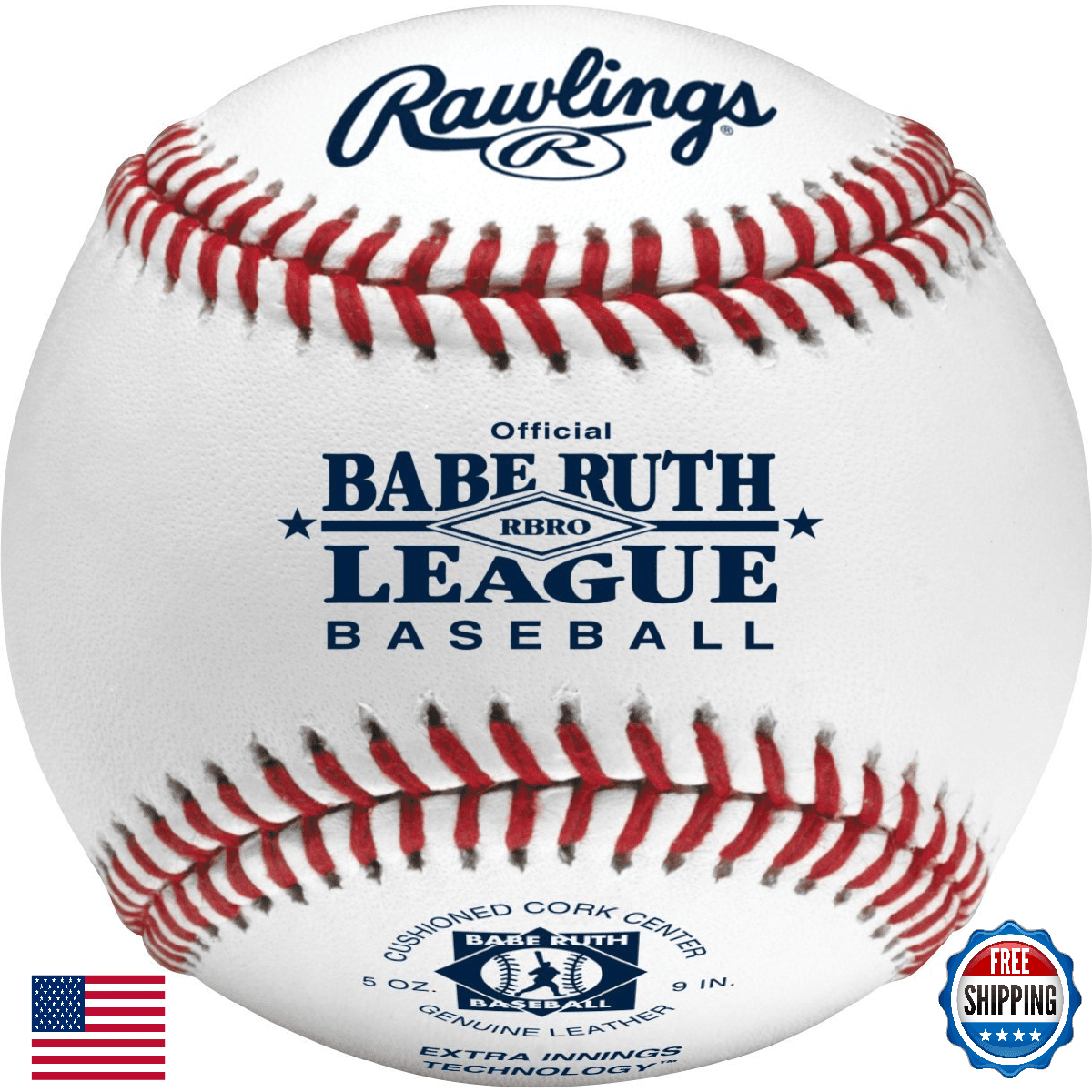 Rawlings Babe Ruth League Baseballs RBRO Tournament Grade Youth 14U Dozen - Image 1