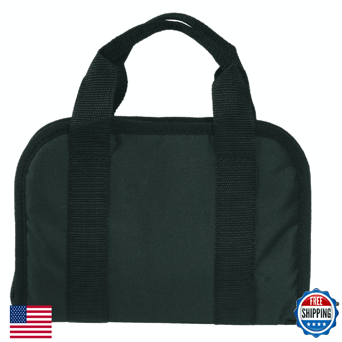 Outdoor Connection TAC Pistol Case 11" Black Heavy Duty Poly w/ PVC Backing - Image 1