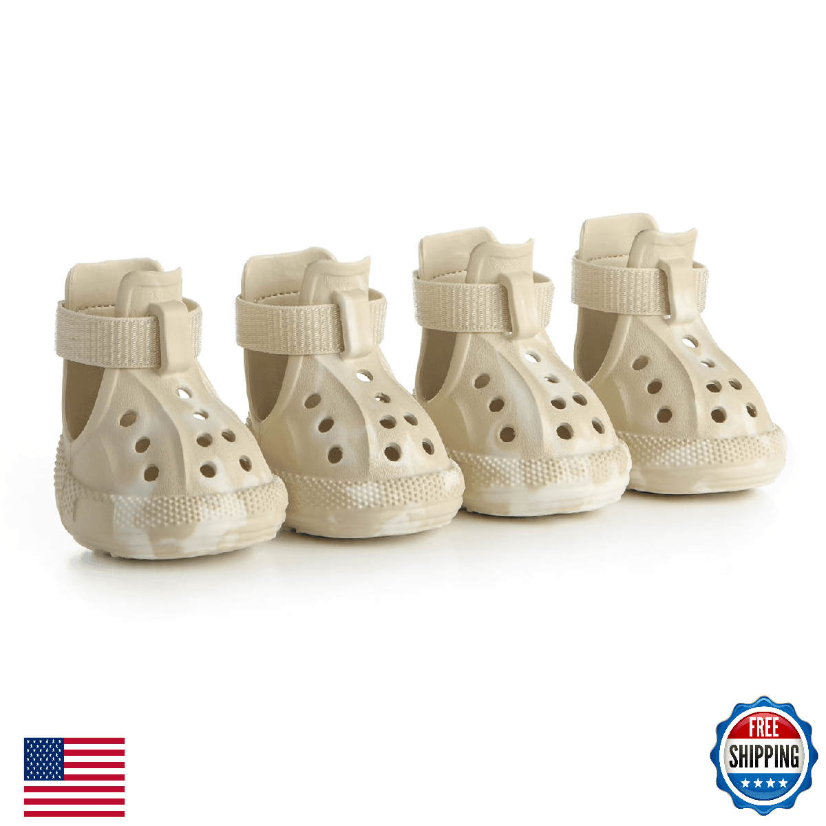 AOKOWN Dog Shoes for Hot Summer Pavement, Dog Shoes for Medium Dogs, Waterproof - Image 1