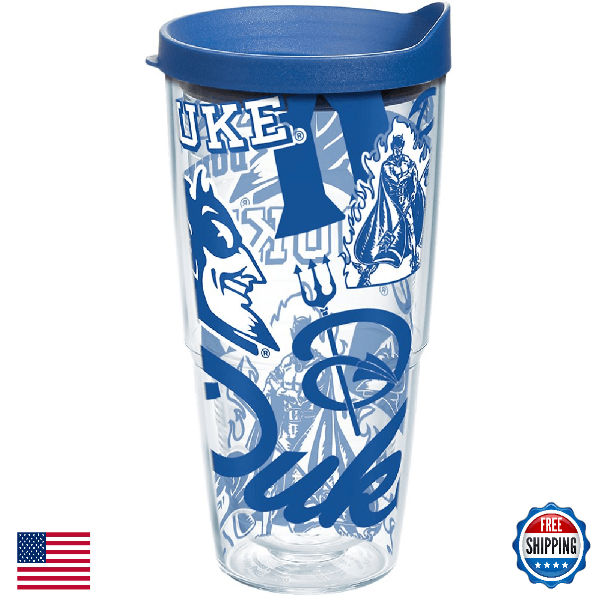Tervis Duke University Blue Devils Insulated Tumbler w/ Lid - Made in USA - Image 1