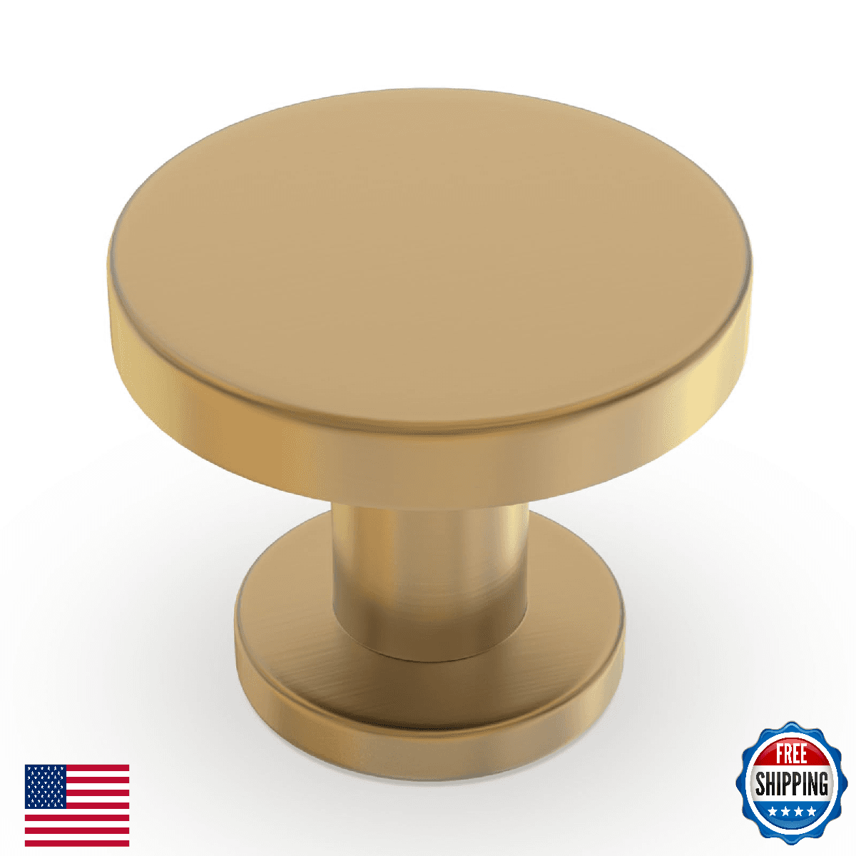 KOMOTIA 10 Pack Cabinet Knobs Champagne Bronze Kitchen Cabinet Knobs Zinc Alloy - Image 1