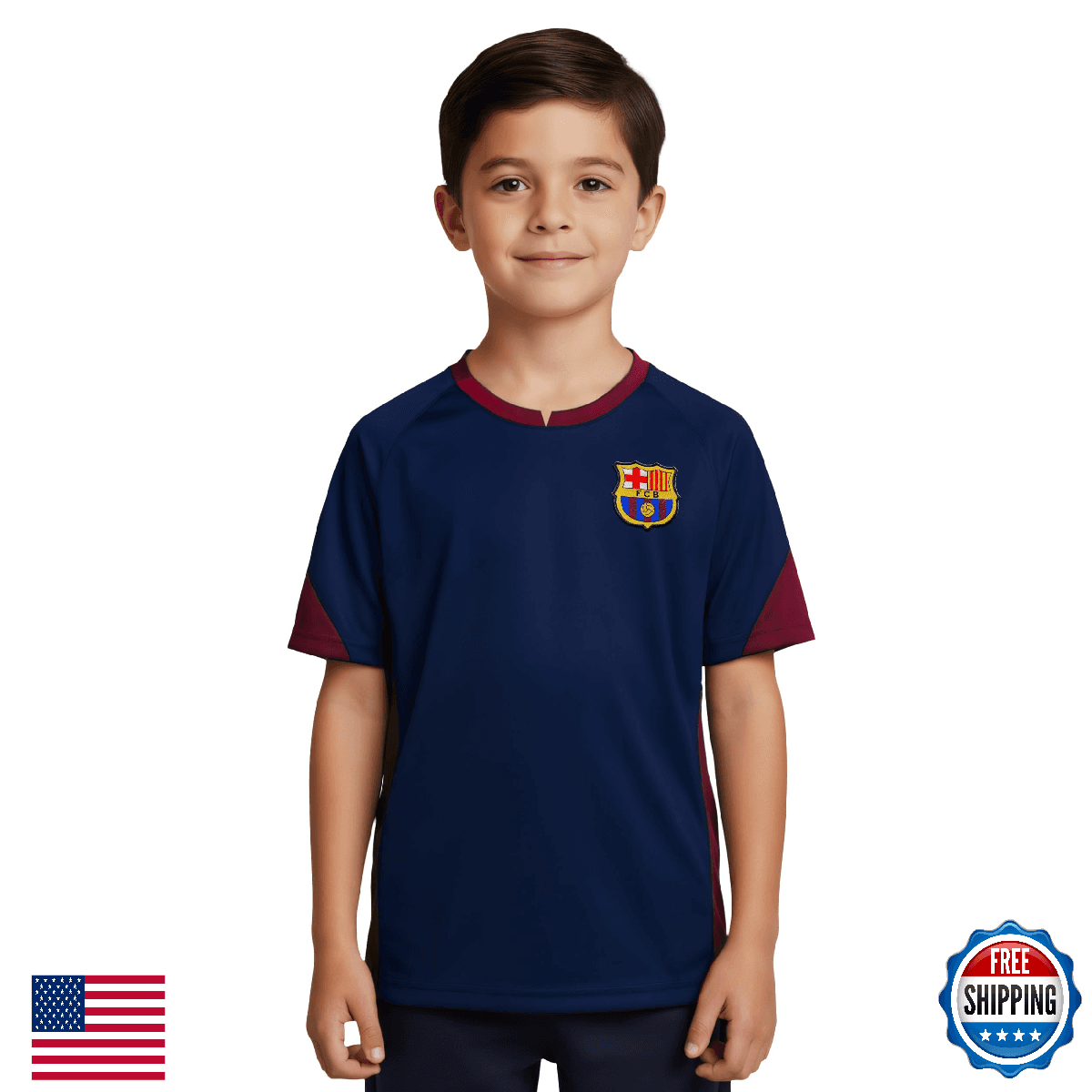 FC Barcelona Game Day Shirt - Unisex Kids - Official Licensed FCB1 - Image 1