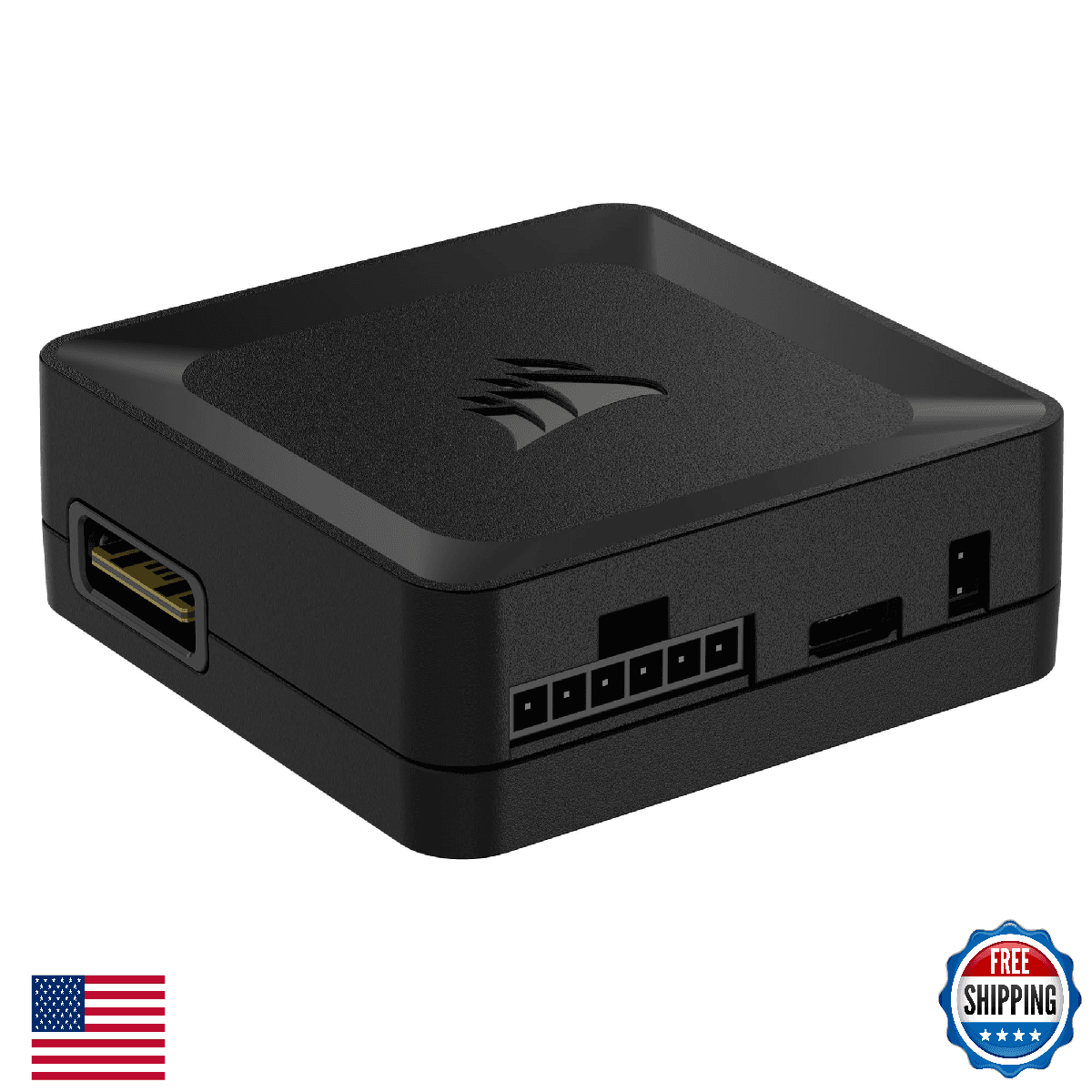 CORSAIR iCUE Link System Hub - Connects 14 Devices, Cable Management, Black - Image 1