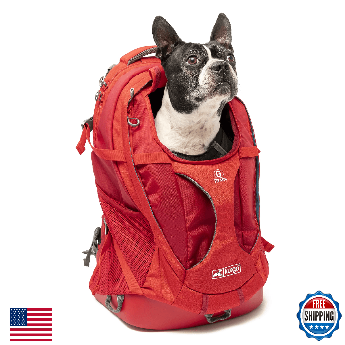 Kurgo G-Train Dog Carrier Backpack - Comfortable Travel Bag - Waterproof Armorso - Image 1