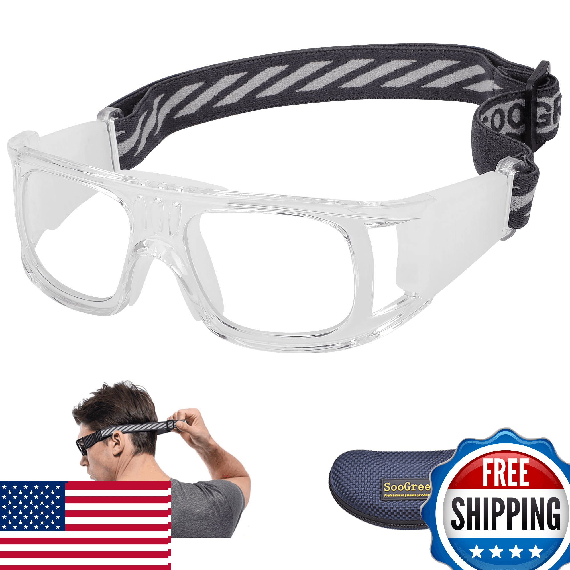 SooGree Sports Goggles Men Women Racquetball Basketball Football Safety Glasses - Image 1