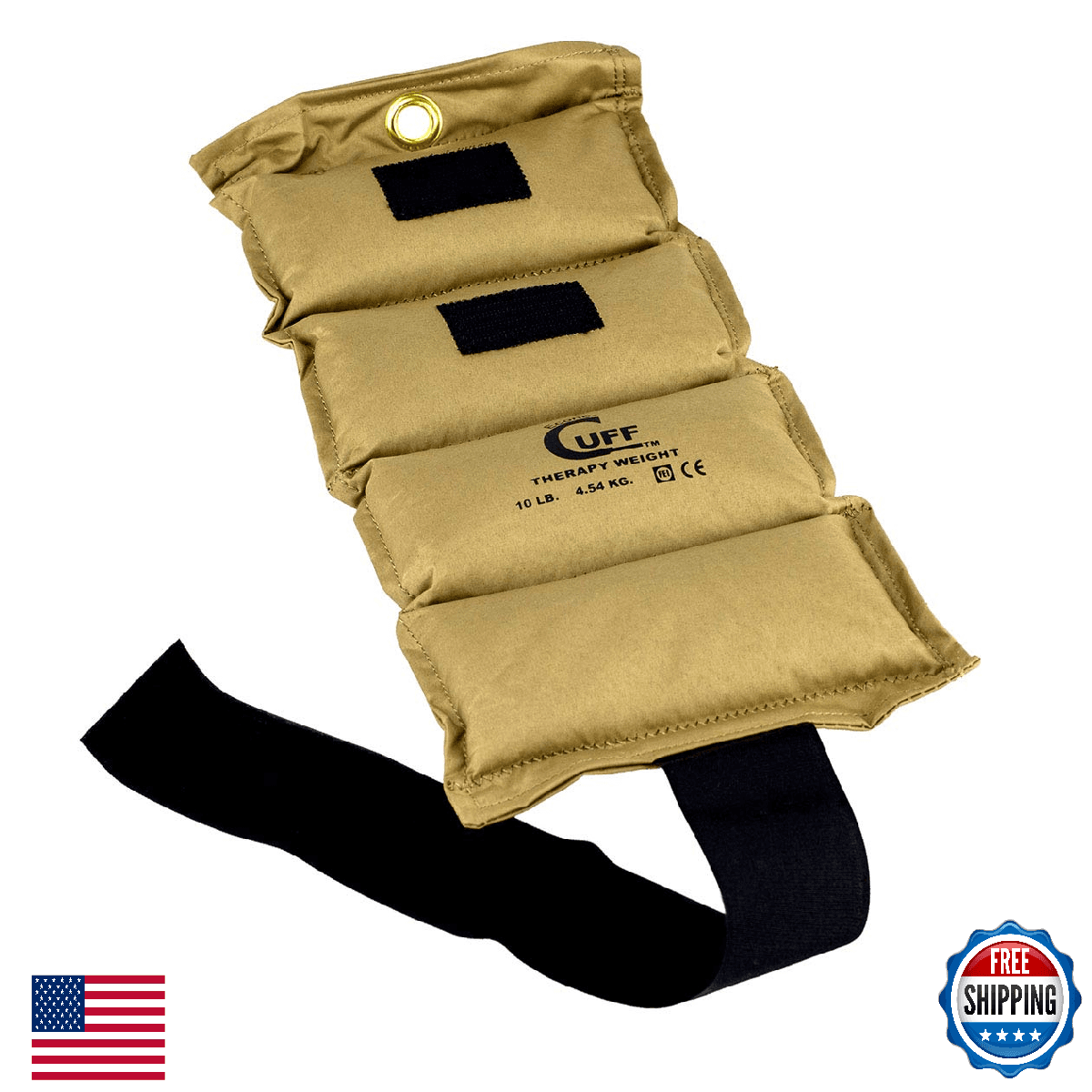 EconoCuff Ankle Wrist Weight 10lb Gold Therapy Fitness Exercise - Image 1