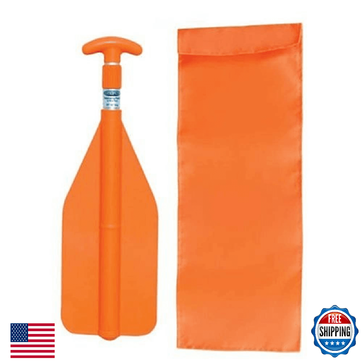 AIRHEAD Telescoping Paddle w/ Nylon Bag - Aluminum Shaft, Hi-Impact Blade - Image 1