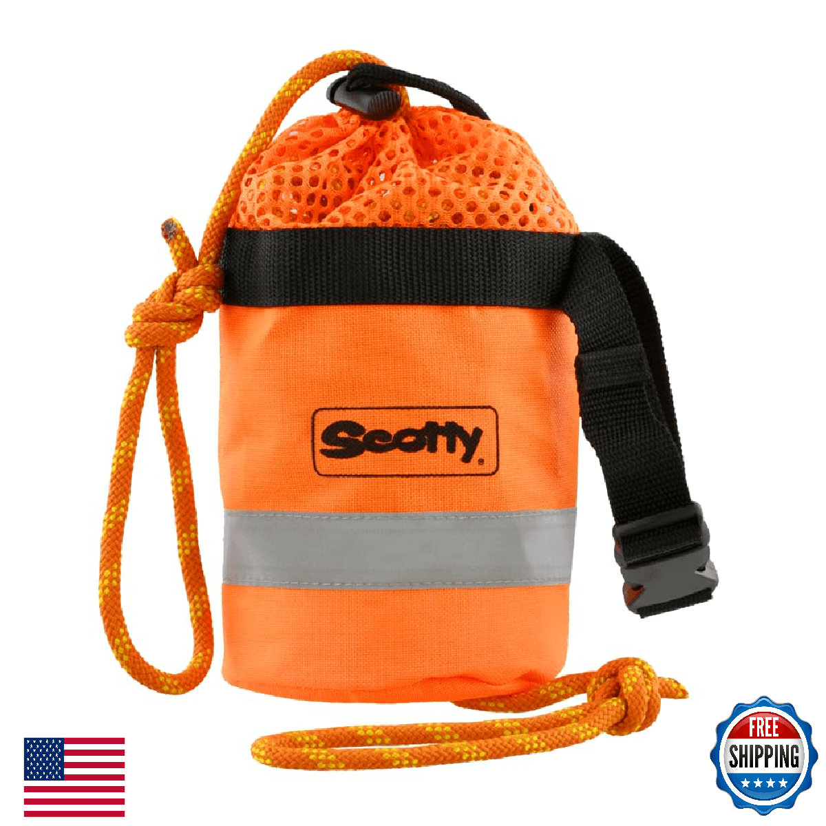 Scotty #793 Rescue Throw Bag 50ft Floating Rope Marine Life Saving Equipment - Image 1