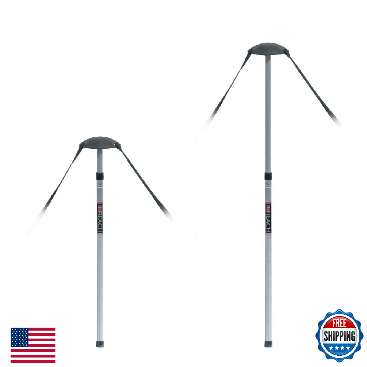 in Reach Boat Cover Support Pole Black - Prevents Water Pooling 80 lbs Max - Image 1