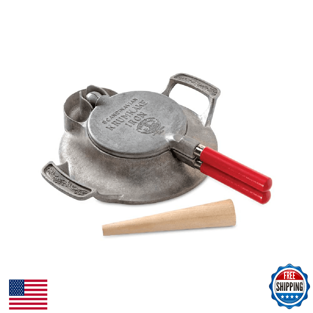 Nordic Ware Norwegian Krumkake and Pizzelle Iron - Image 1