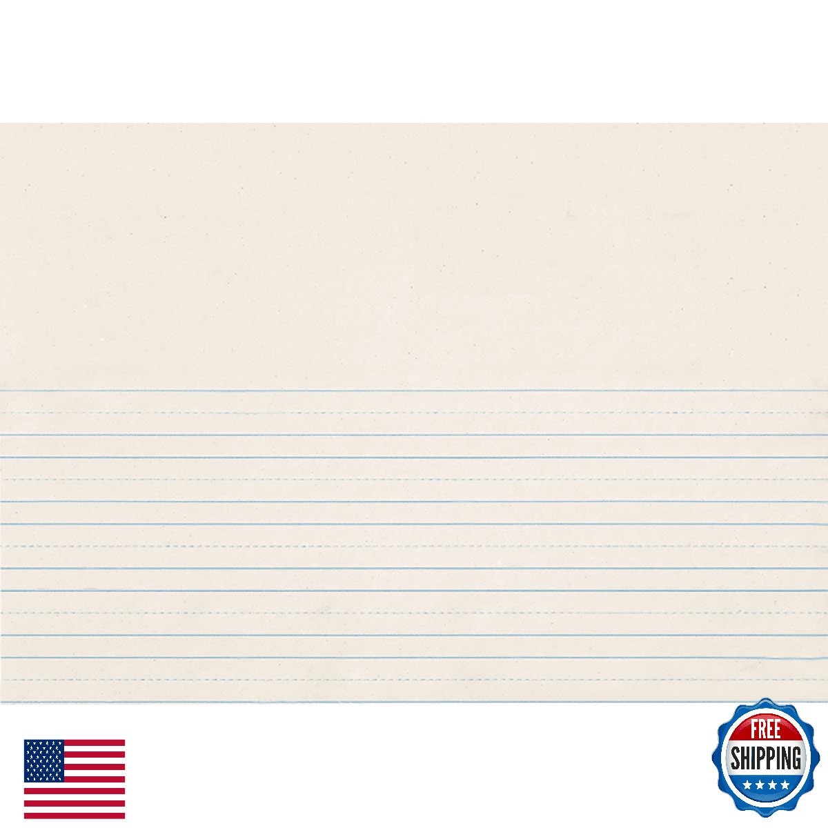 Pacon PAC2657 Picture Story Ruled Newsprint, 18" Length, 12" Width Ream, 500 She - Image 1