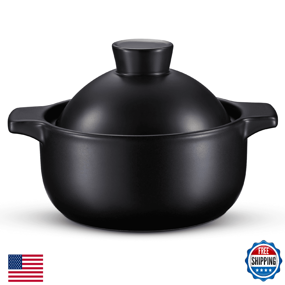 Kook Korean Dolsot Bowl w/Lid, 68 oz | Stone Pot for Bibimbap, Kimchi & Stews - Image 1