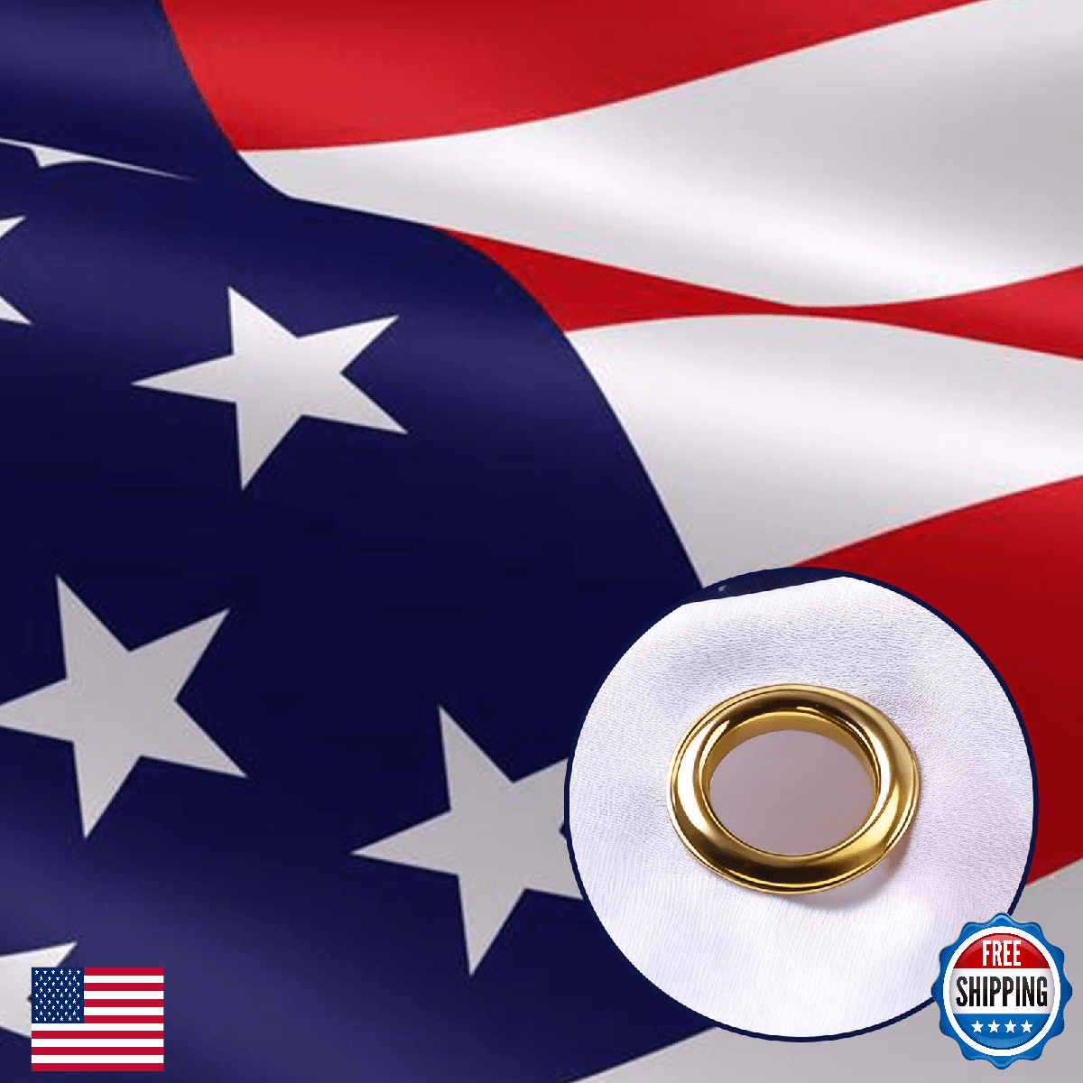 American Flag Heavy Duty 5X8-Premium American Flags for Outside 5X8,Water Resist - Image 1