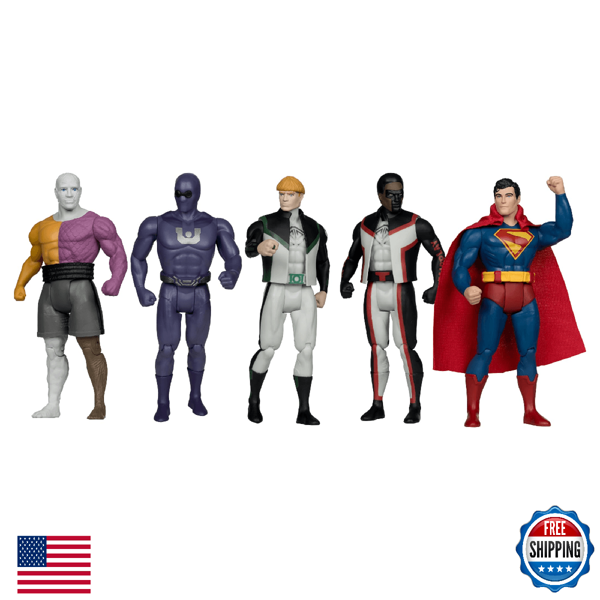 McFarlane Toys- DC Super Powers Superman Movie 5-Pack Bundle Gold Label - Image 1