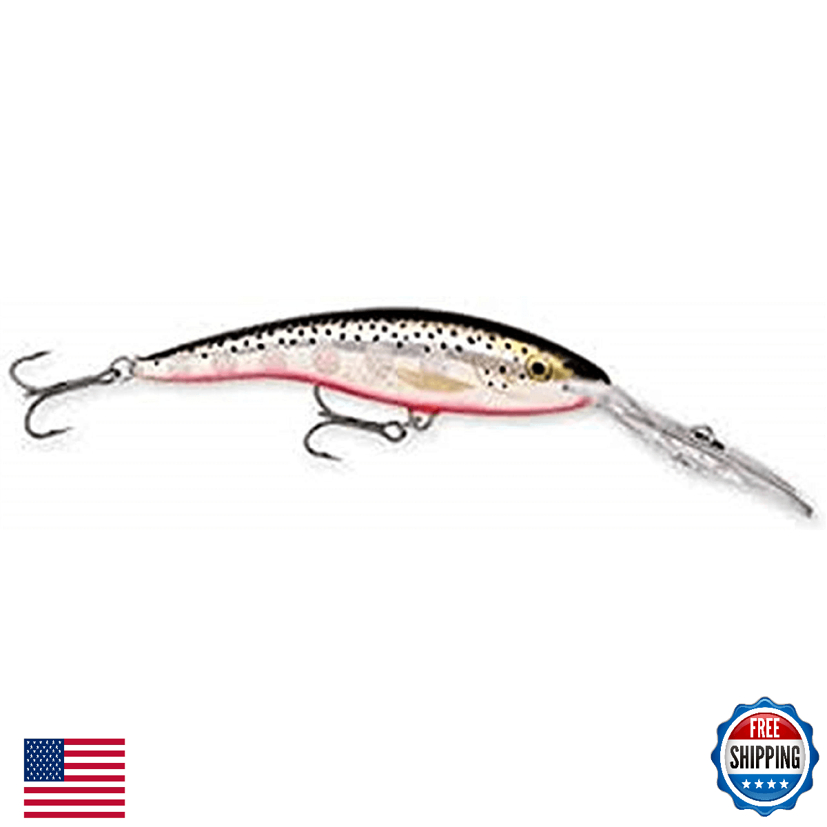 Rapala Deep Tail Dancer 11 Fishing Lure 4.375" Silver Flash Deep Diving - Image 1