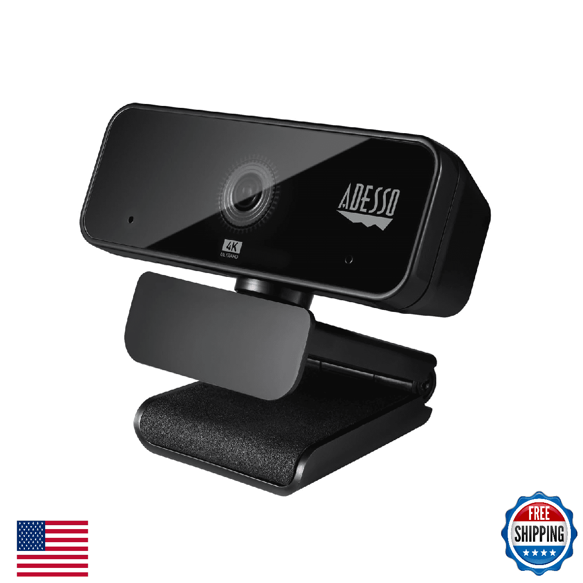 Adesso Cybertrack H6 4K Ultra HD USB Webcam with Built-in Dual Microphone & Priv - Image 1