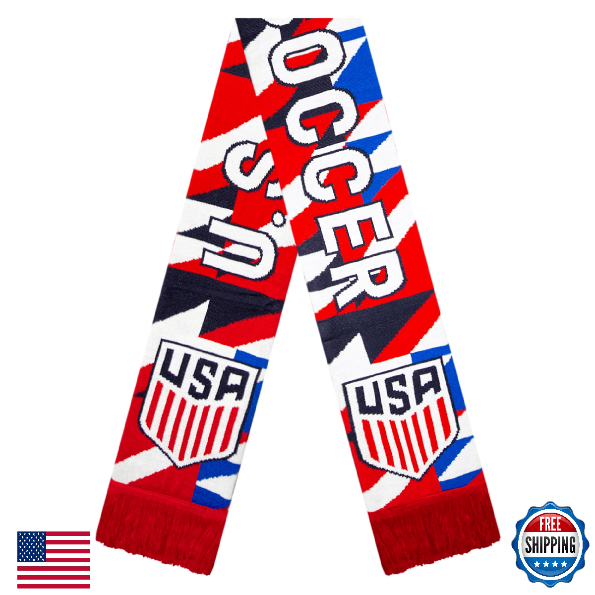 Icon Sports Officially Licensed US Soccer Federation Scarf - USSF33SC Multi - Image 1