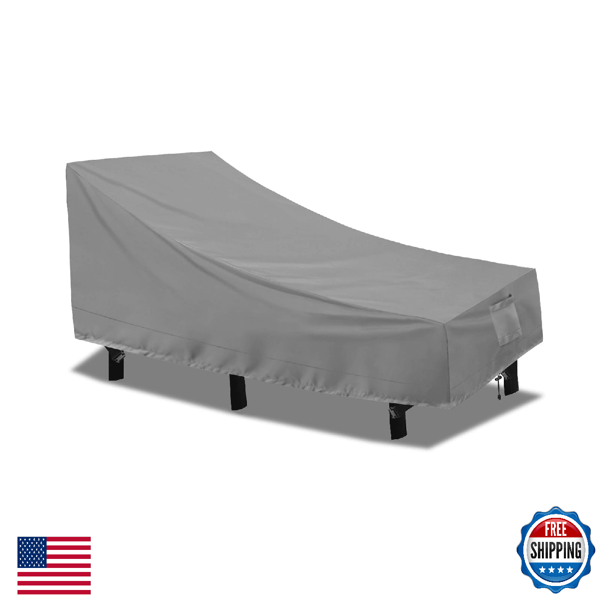 PureFit Outdoor Chaise Lounge Cover Waterproof Patio Furniture UV Resistant Weat - Image 1